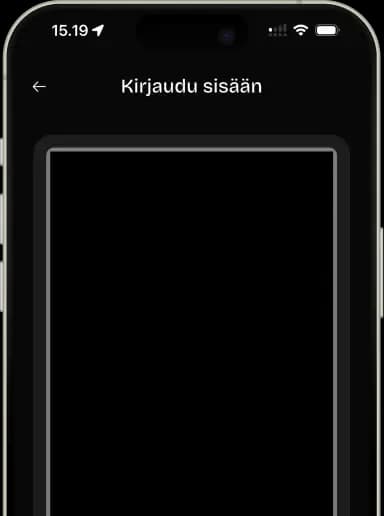 Sovelluksen sisällä oleva sisäänkirjautuminen