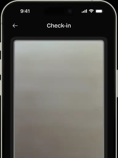 In-app check-in